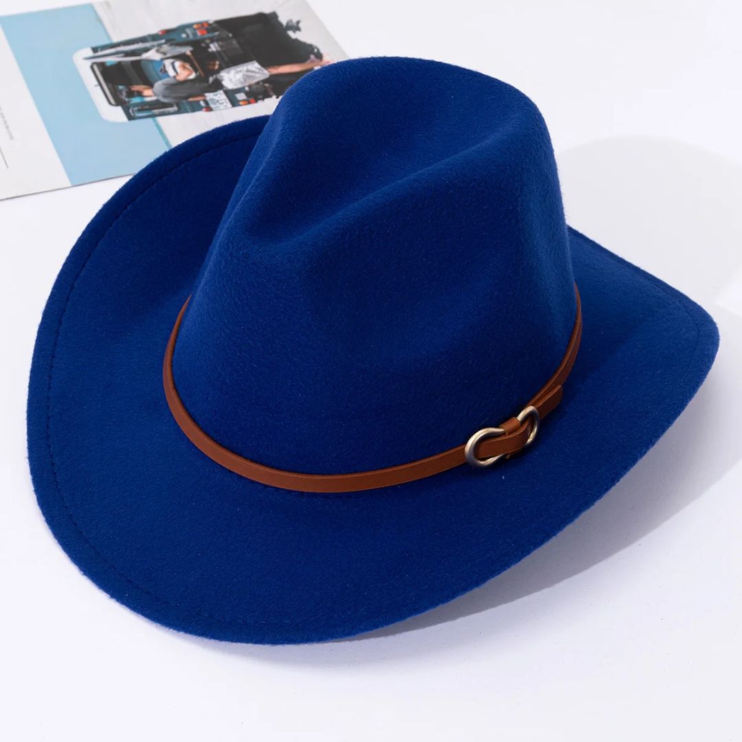 Men's Hat Leather Look Traditional