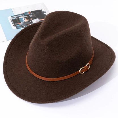 Men's Hat Leather Look Traditional
