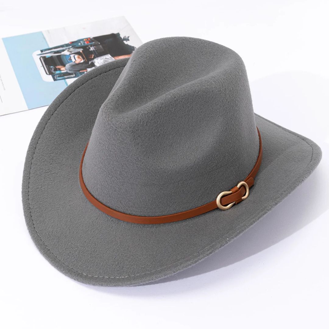 Men's Hat Leather Look Traditional