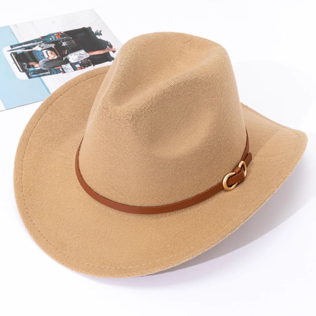 Men's Hat Leather Look Traditional