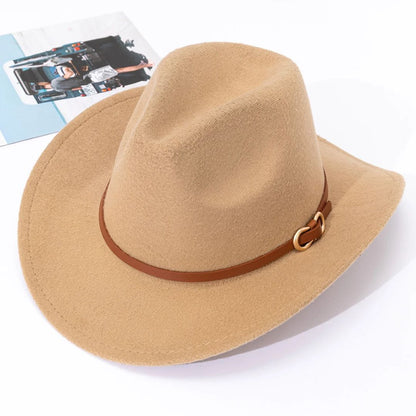 Men's Hat Leather Look Traditional