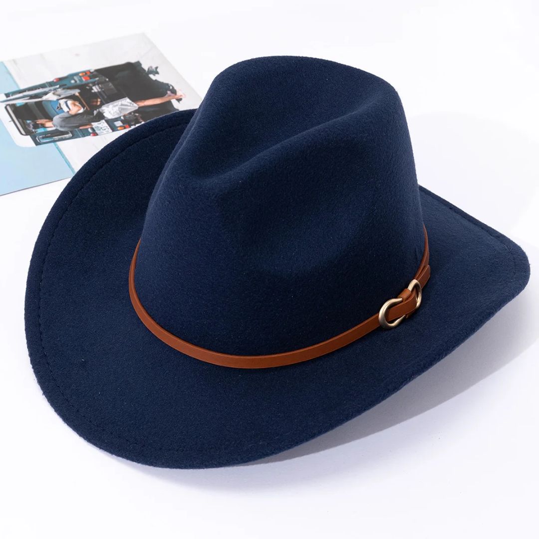 Men's Hat Leather Look Traditional