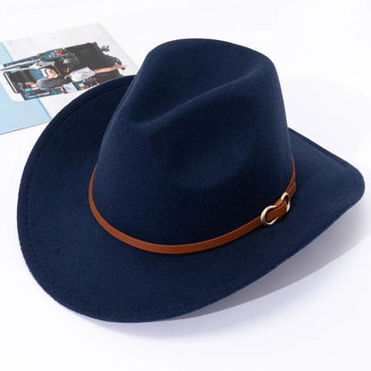 Men's Hat Leather Look Traditional