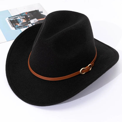 Men's Hat Leather Look Traditional