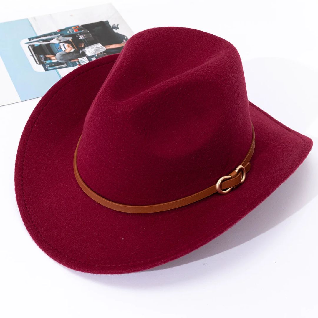 Men's Hat Leather Look Traditional