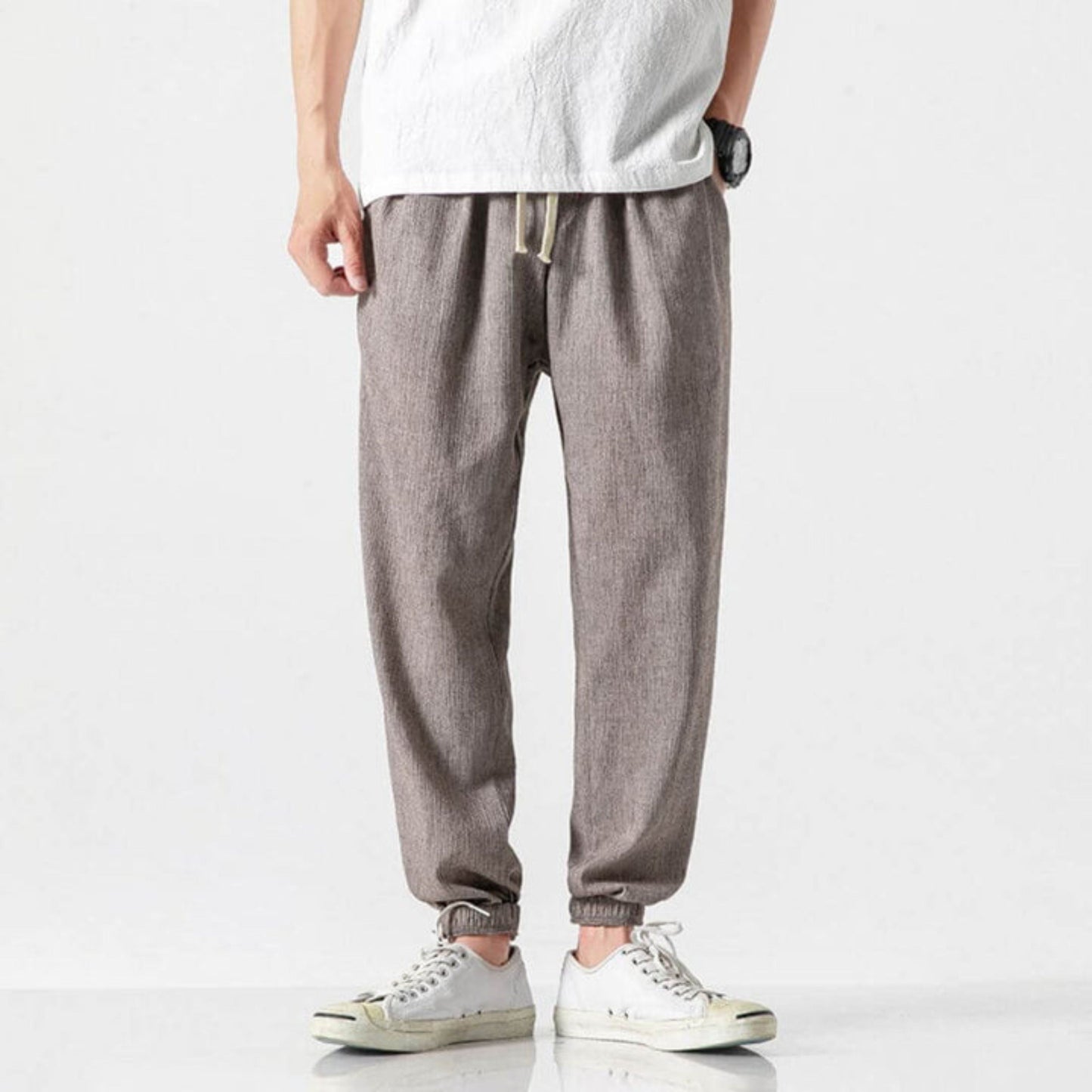 Comfortable Men's Joggers Lightweight Drawstring