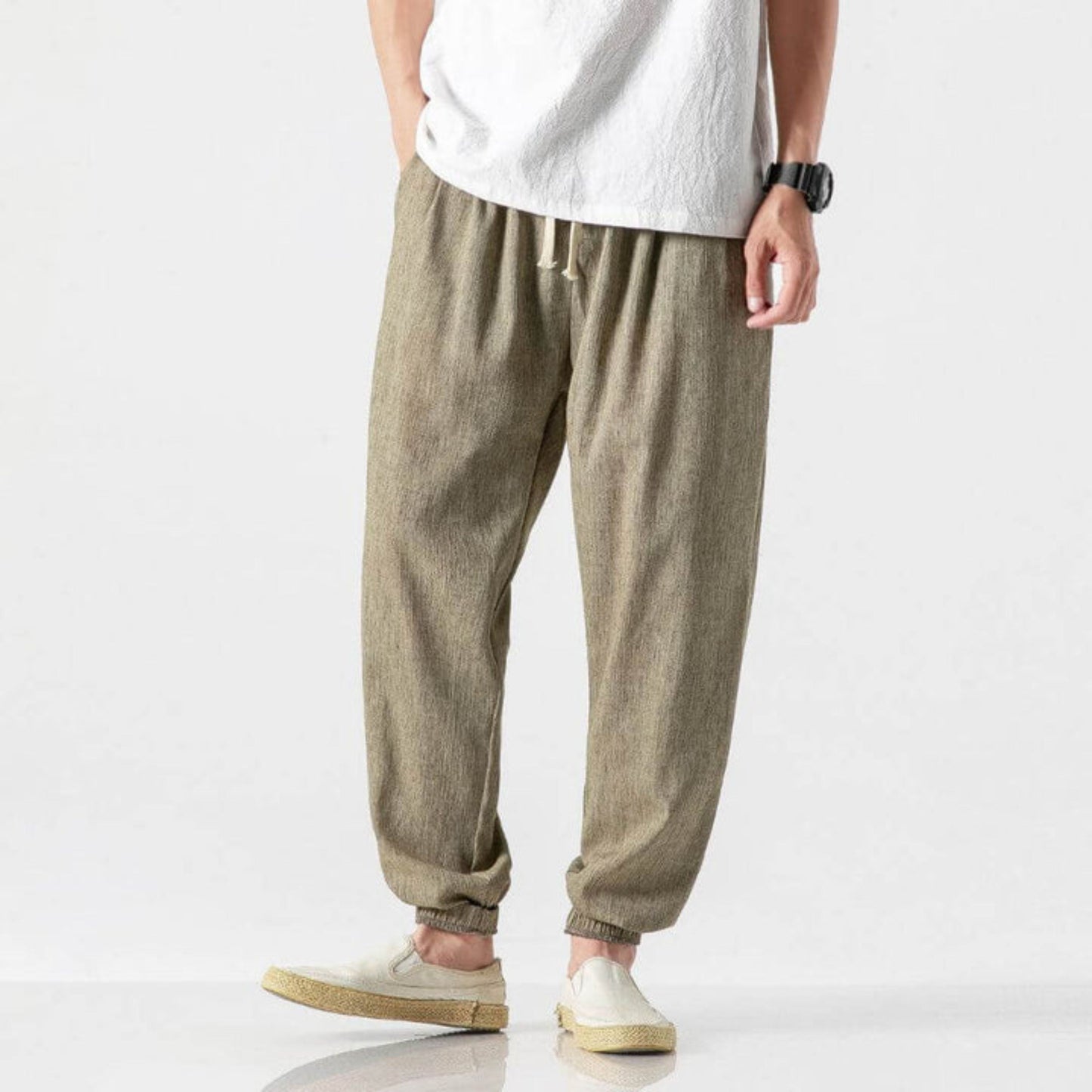 Comfortable Men's Joggers Lightweight Drawstring