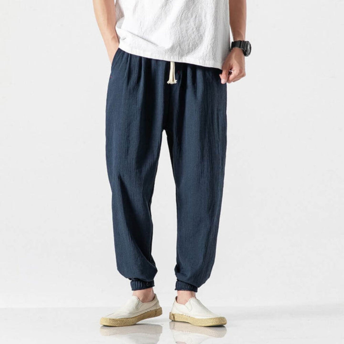 Comfortable Men's Joggers Lightweight Drawstring
