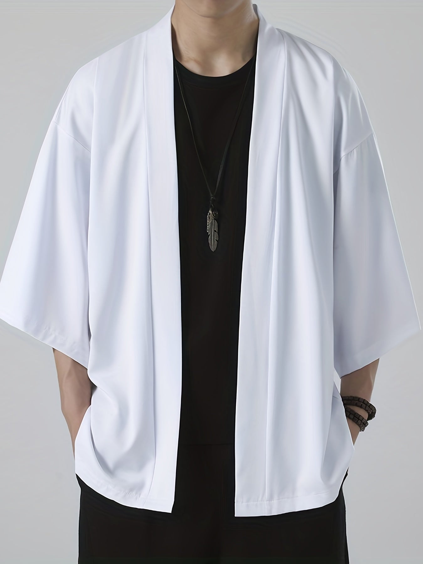 Men's Kimono Overshirt Generous Lightweight