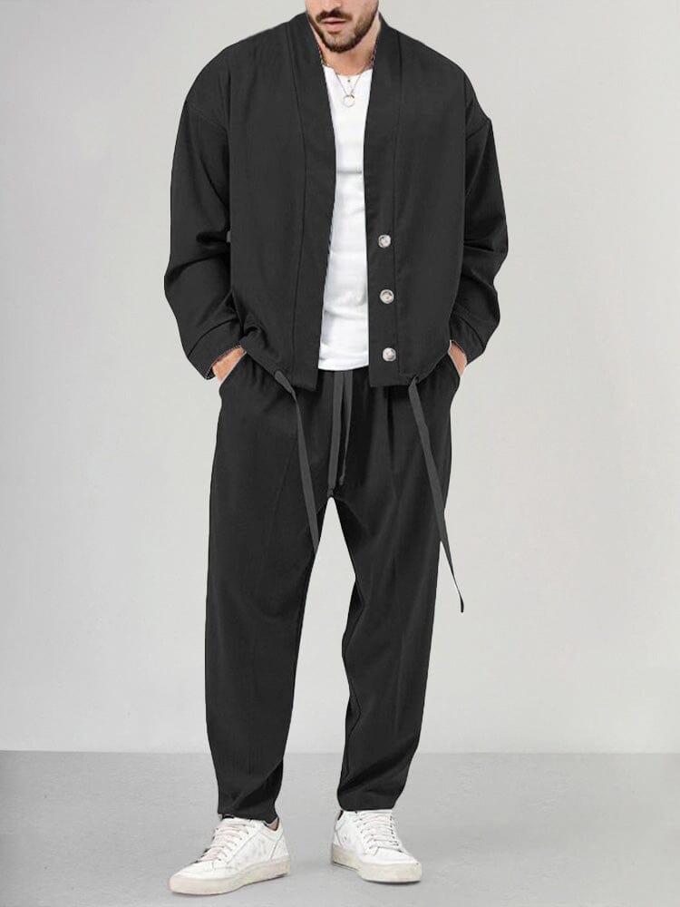 Men's Comfortable Two-Piece Overshirt Set