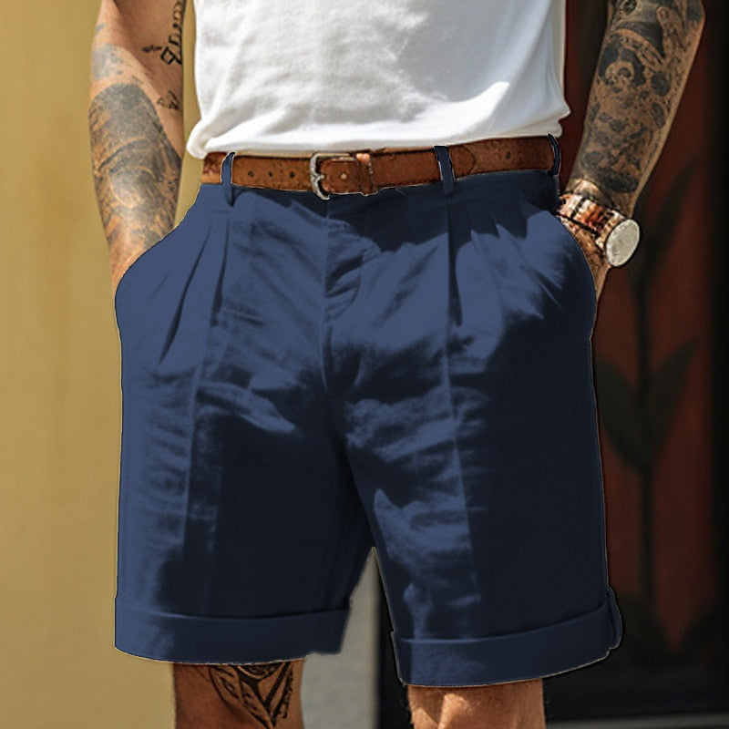 Men's Linen Shorts Summer Comfortable Cotton