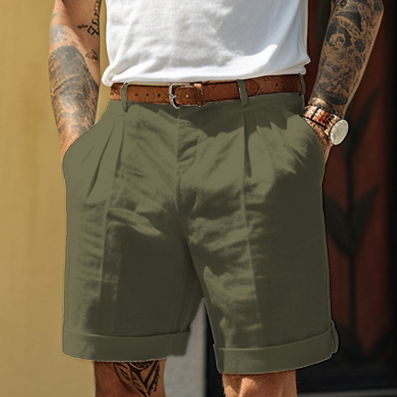 Men's Linen Shorts Summer Comfortable Cotton