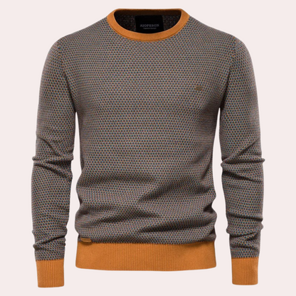 Men's Knitted Round Neck Sweater Modern Fit