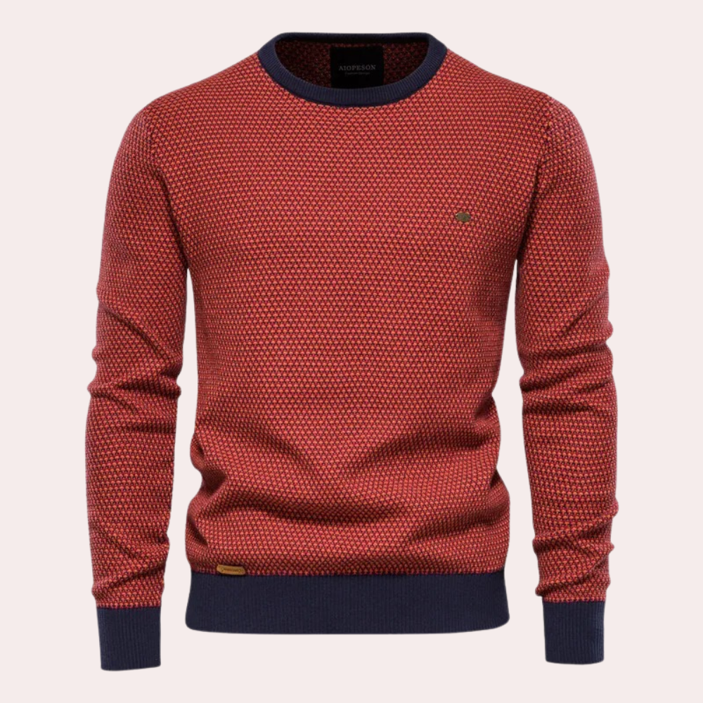 Men's Knitted Round Neck Sweater Modern Fit