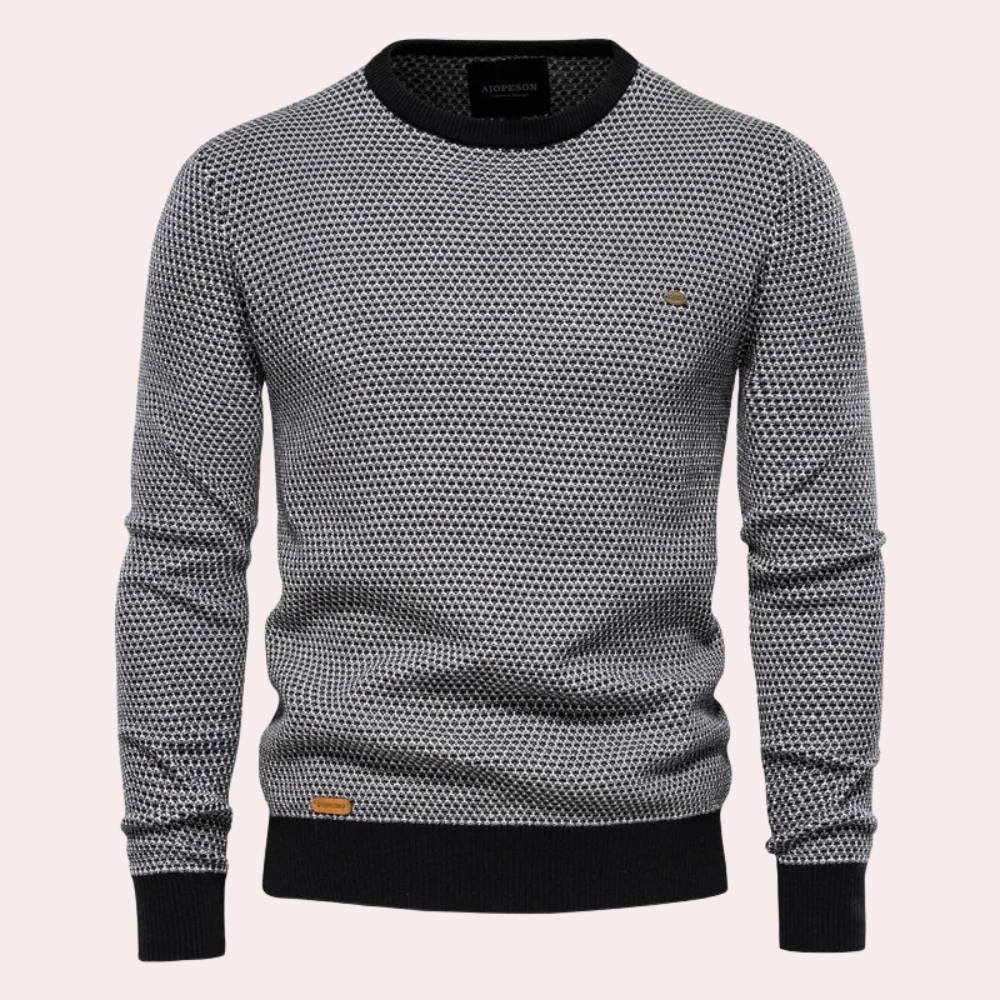 Men's Knitted Round Neck Sweater Modern Fit