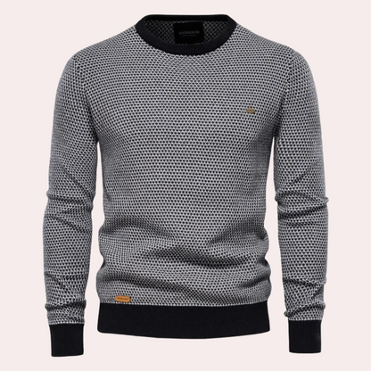 Men's Knitted Round Neck Sweater Modern Fit