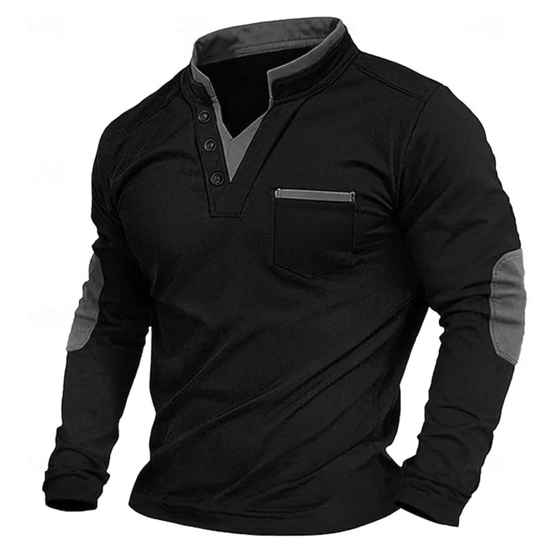Men's Sporty V-Neck Sweatshirt