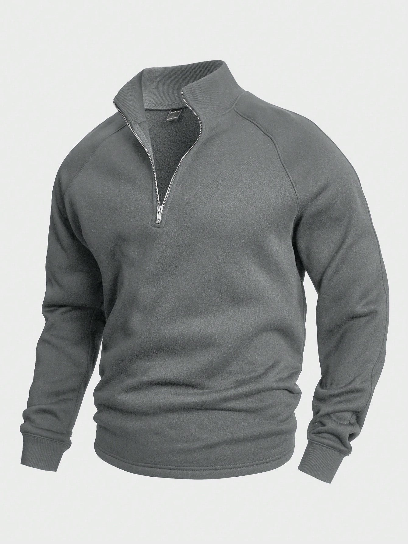 Men's Warm Half-Zip Winter Sweater