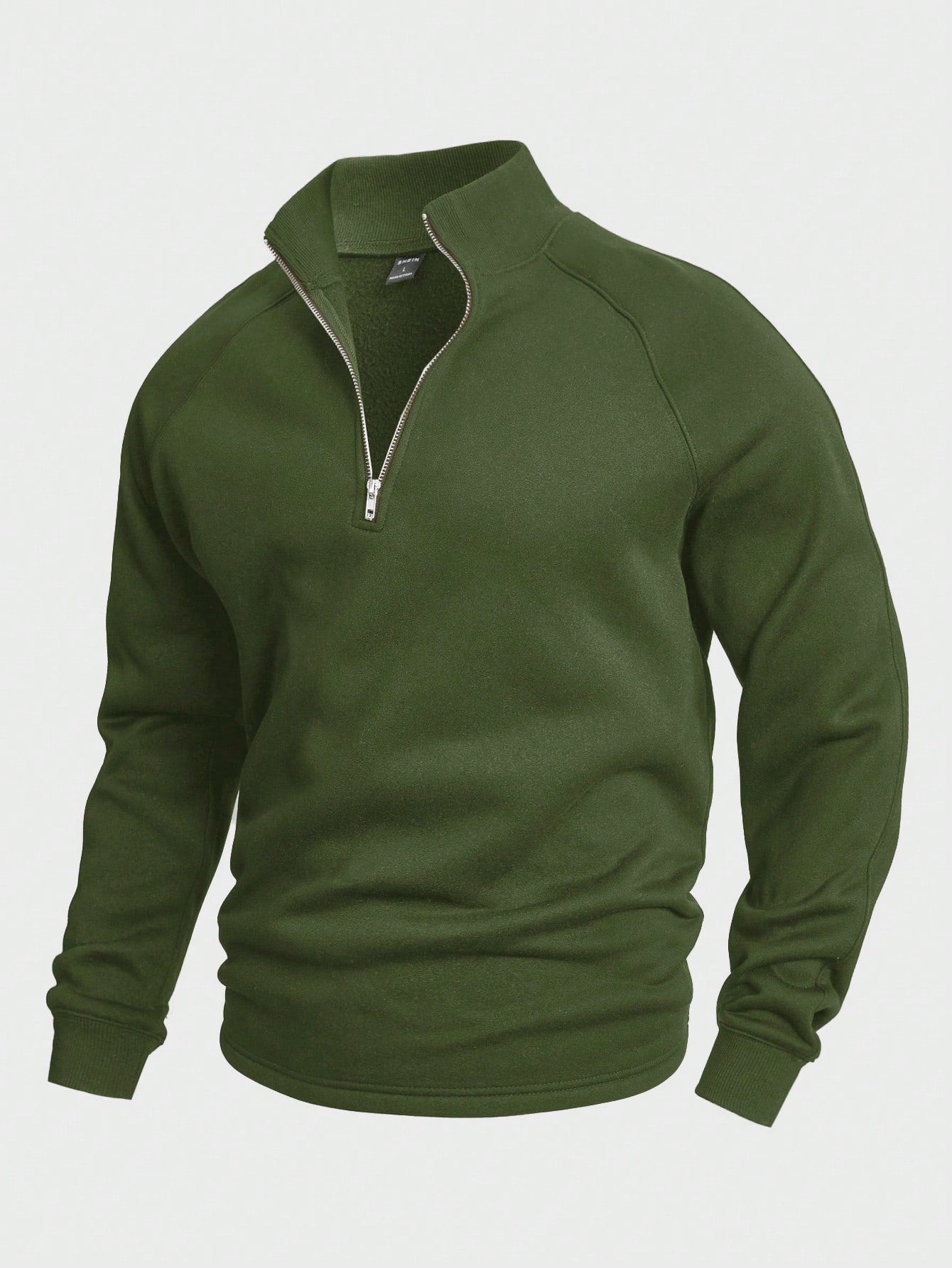 Men's Warm Half-Zip Winter Sweater