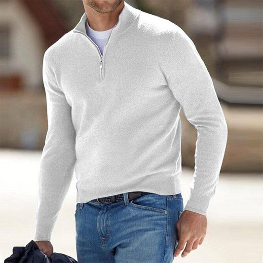 Herren Pullover Mit Reißverschluss Vorne - IdealeKleiden