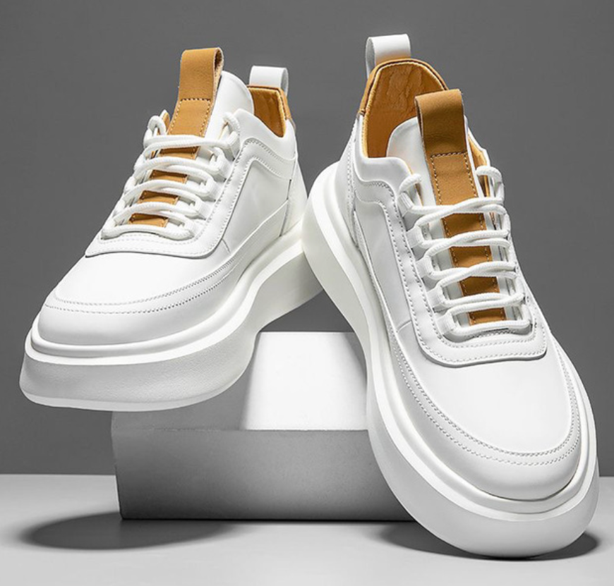 Men's Sneakers White Comfortable Everyday Shoe