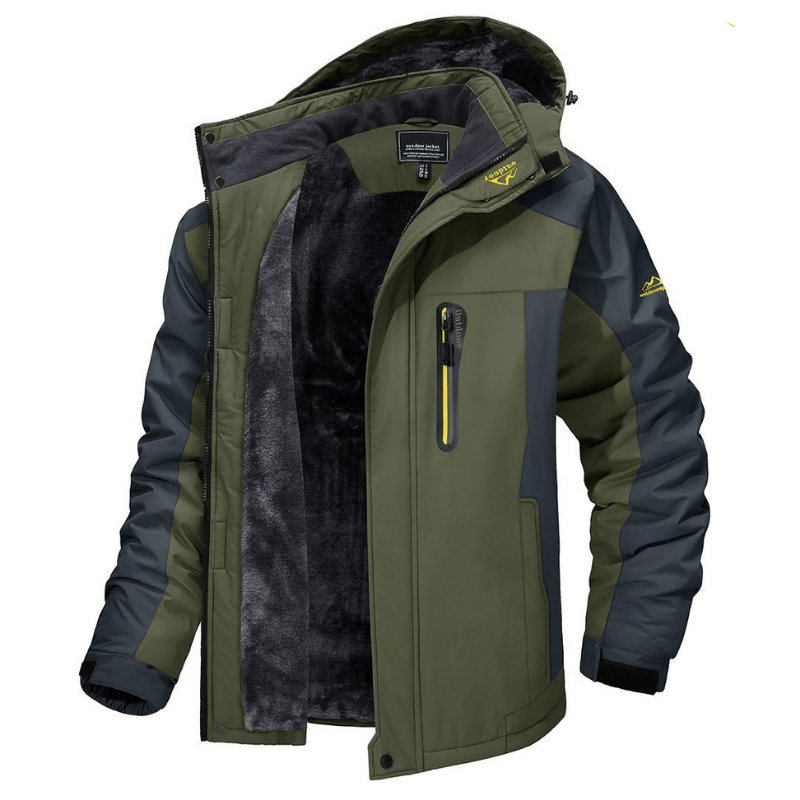 Men's Fleece Lined Windbreaker Jacket