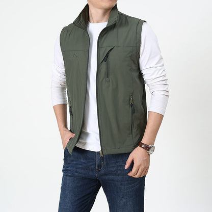 Men's Summer Vest Sleeveless Tactical Gilet