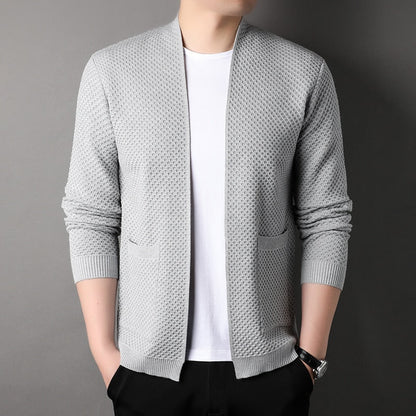 Men's Open Cardigan with Pockets