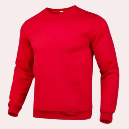 Men's Sweatshirt Solid Color Crew Neck