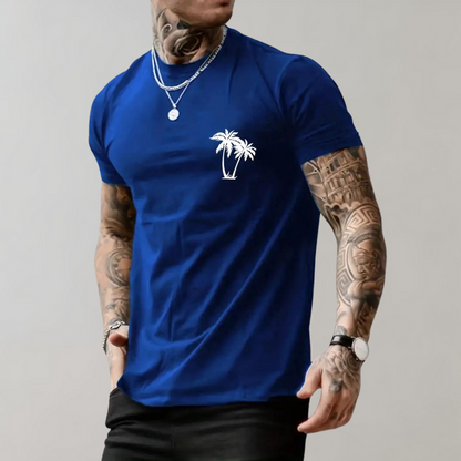 Men's Summer Palm Tree Short-Sleeve T-Shirt