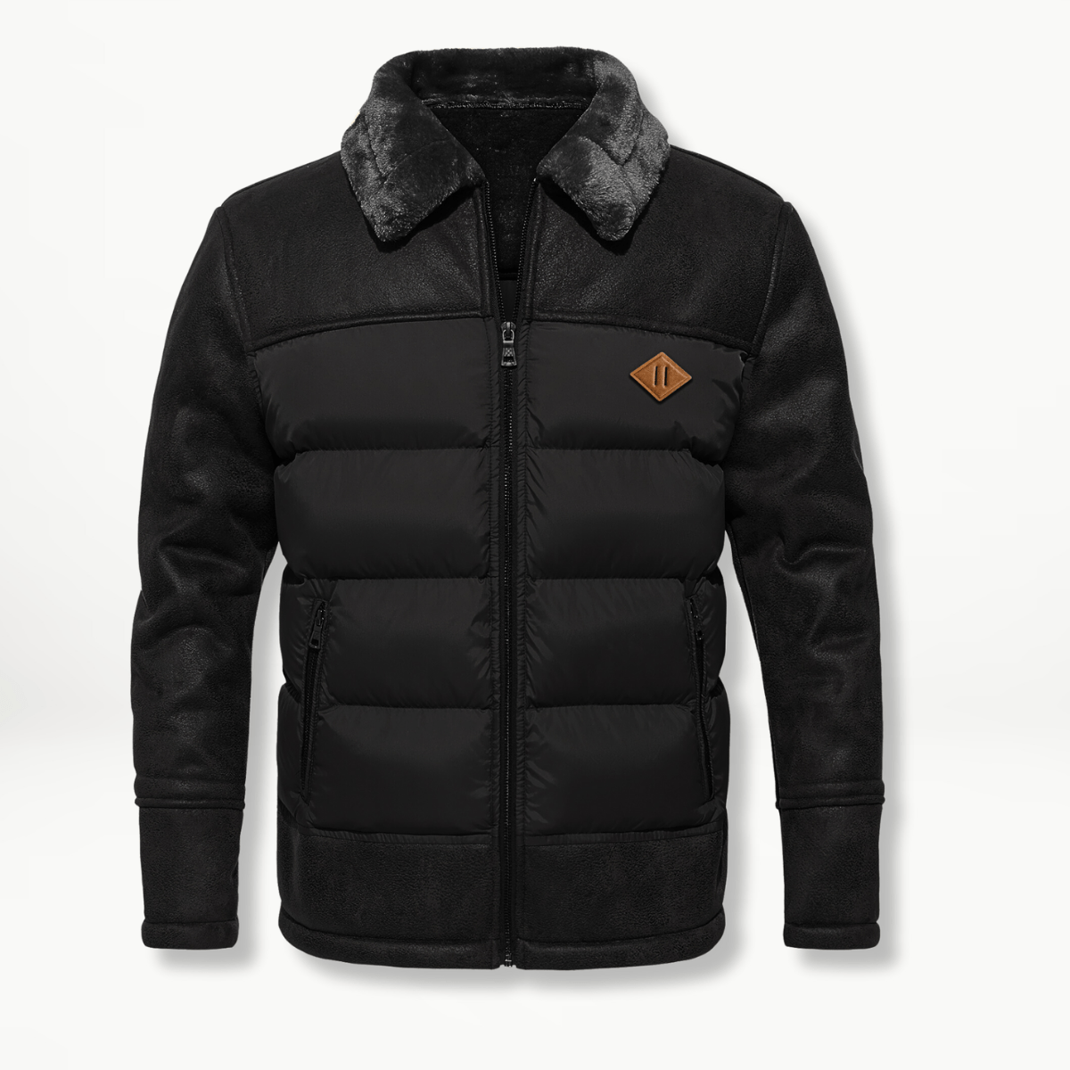 Men's Winter Jacket Lined Down Puffer