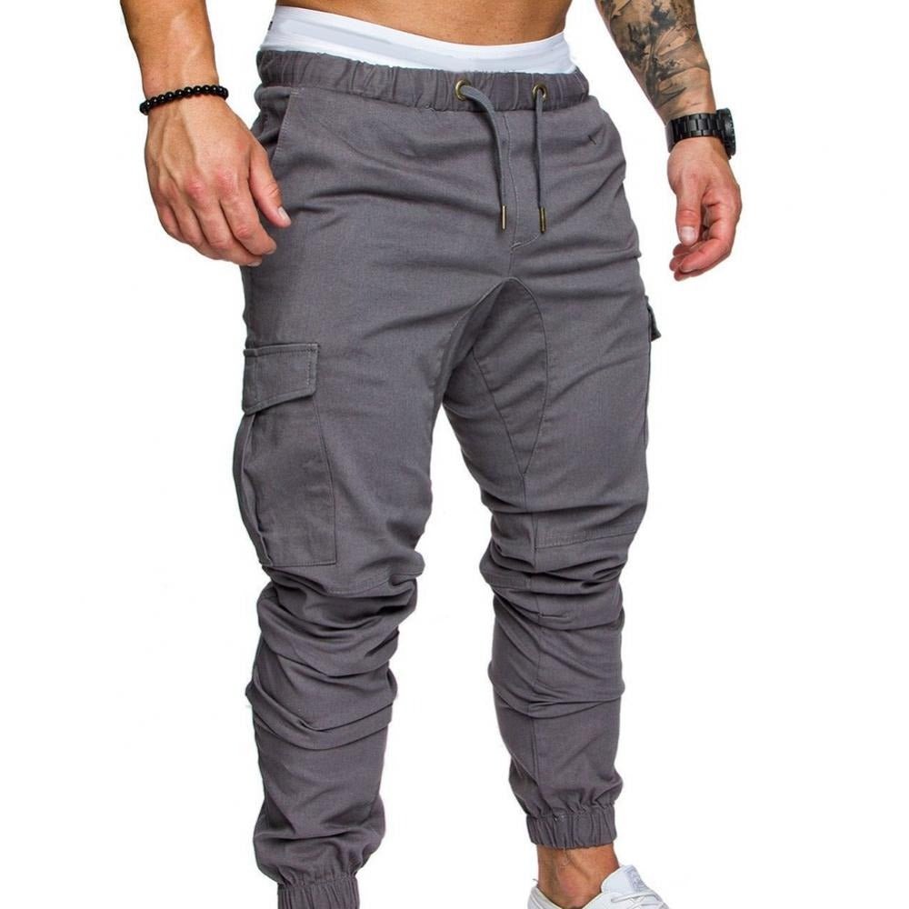 Comfortable Cargo Pants Elastic Waistband