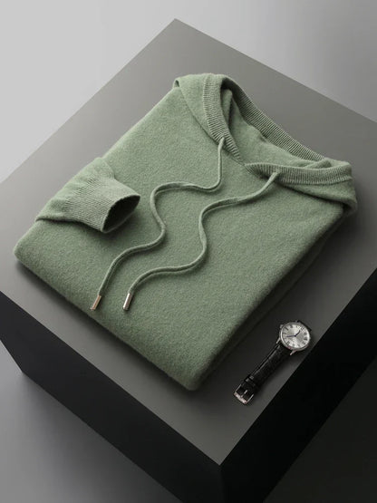 Warme Damenhoodie aus Merinowolle
