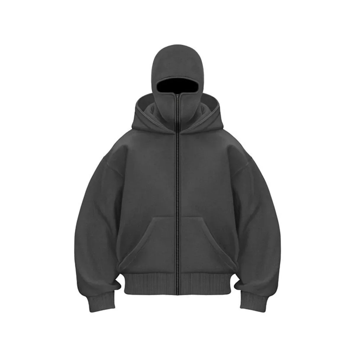 Warme Winterjacke mit Gesichtsmaske und Kapuze