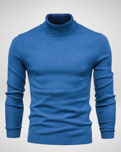 Weiche Strickpullover Slim Fit Rollkragen
