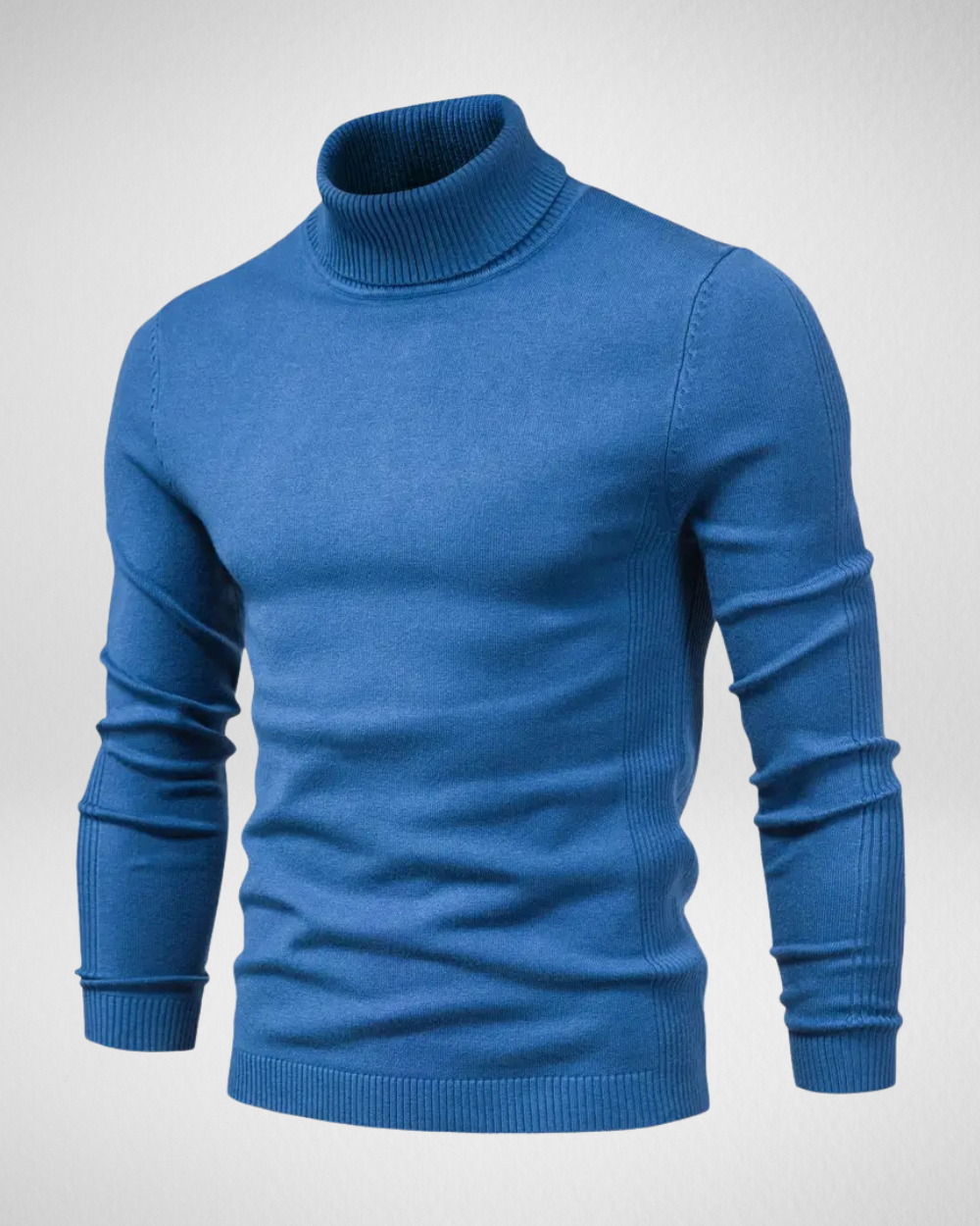 Weiche Strickpullover Slim Fit Rollkragen - IdealeKleiden