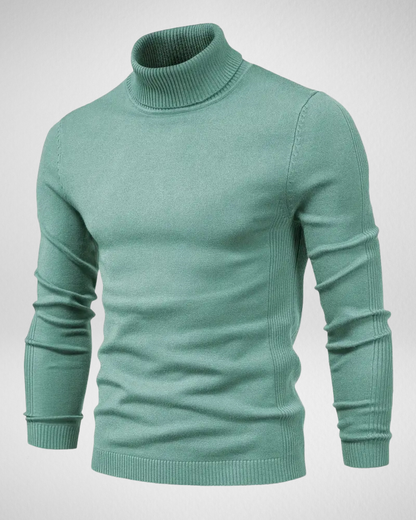 Weiche Strickpullover Slim Fit Rollkragen