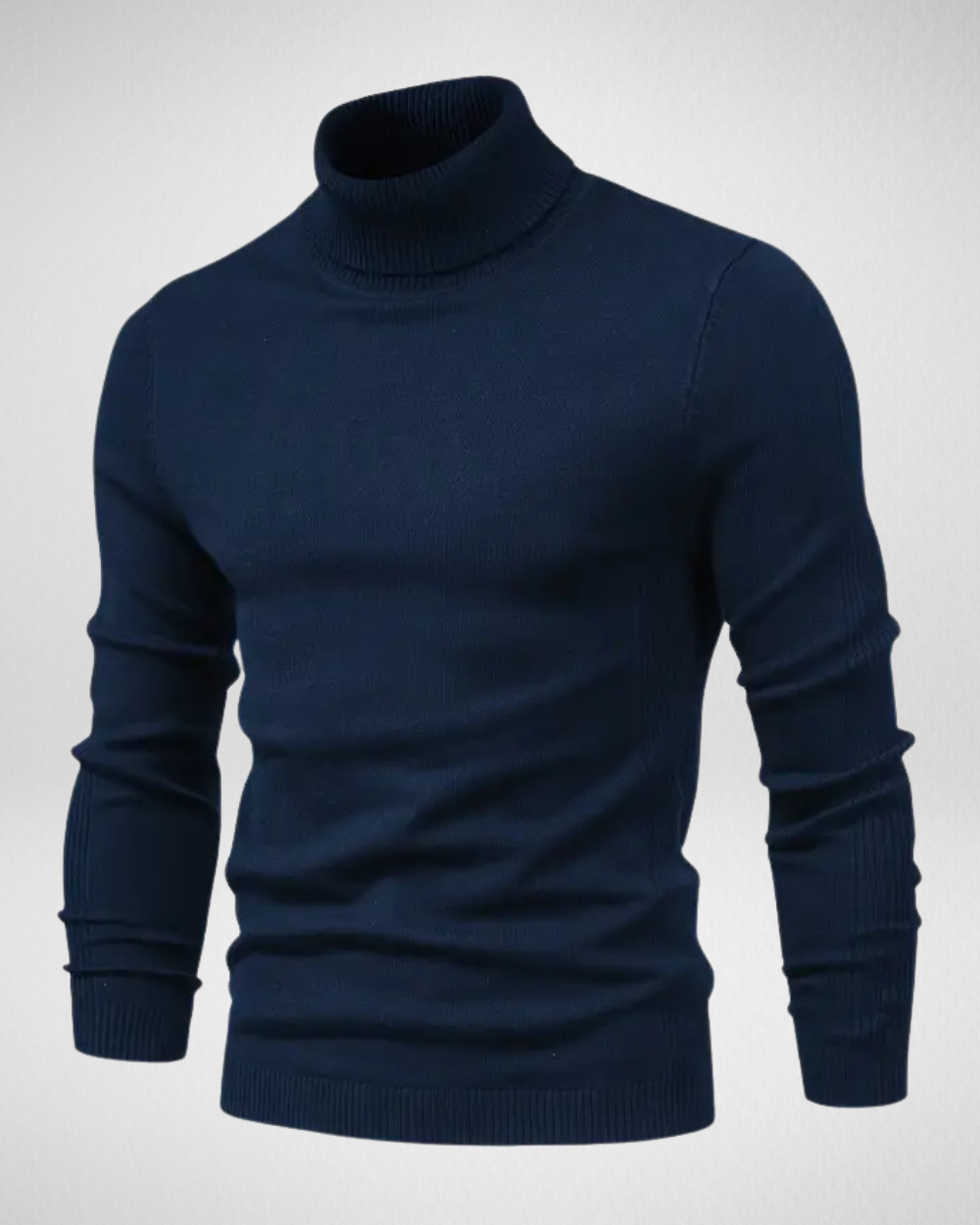 Weiche Strickpullover Slim Fit Rollkragen