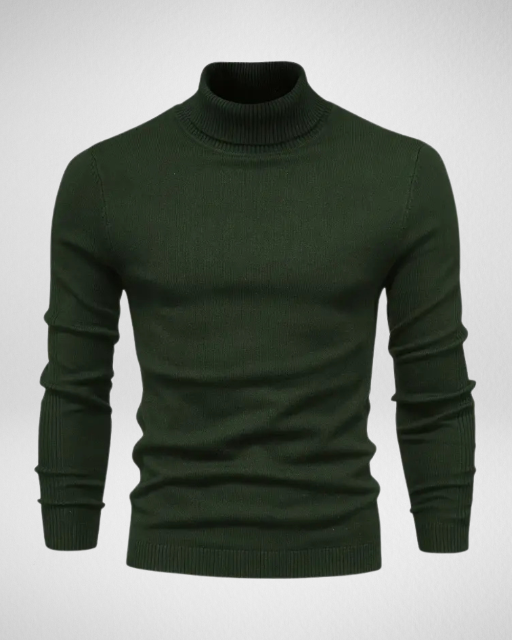 Weiche Strickpullover Slim Fit Rollkragen