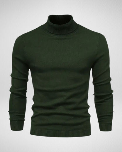 Weiche Strickpullover Slim Fit Rollkragen