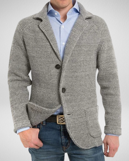 Bequemer Strickblazer Herren Freizeit Pullover