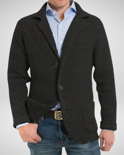 Bequemer Strickblazer Herren Freizeit Pullover