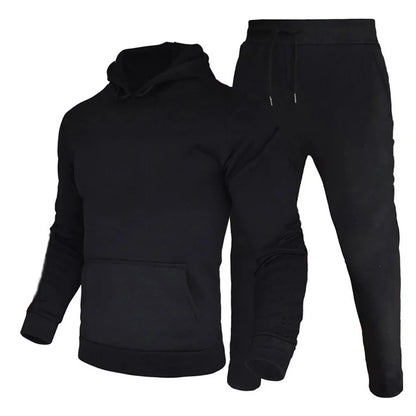 Hooded Athletic Tracksuit Set
