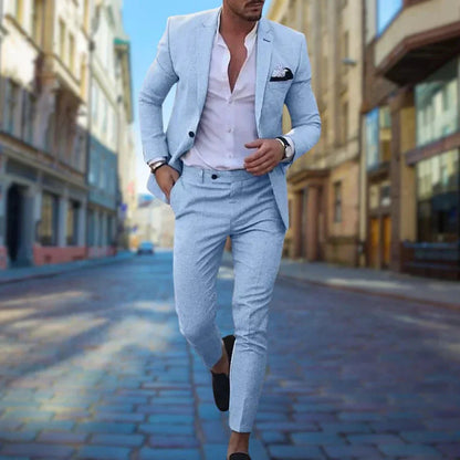 Men's Tailored Suit Slim Fit Wedding