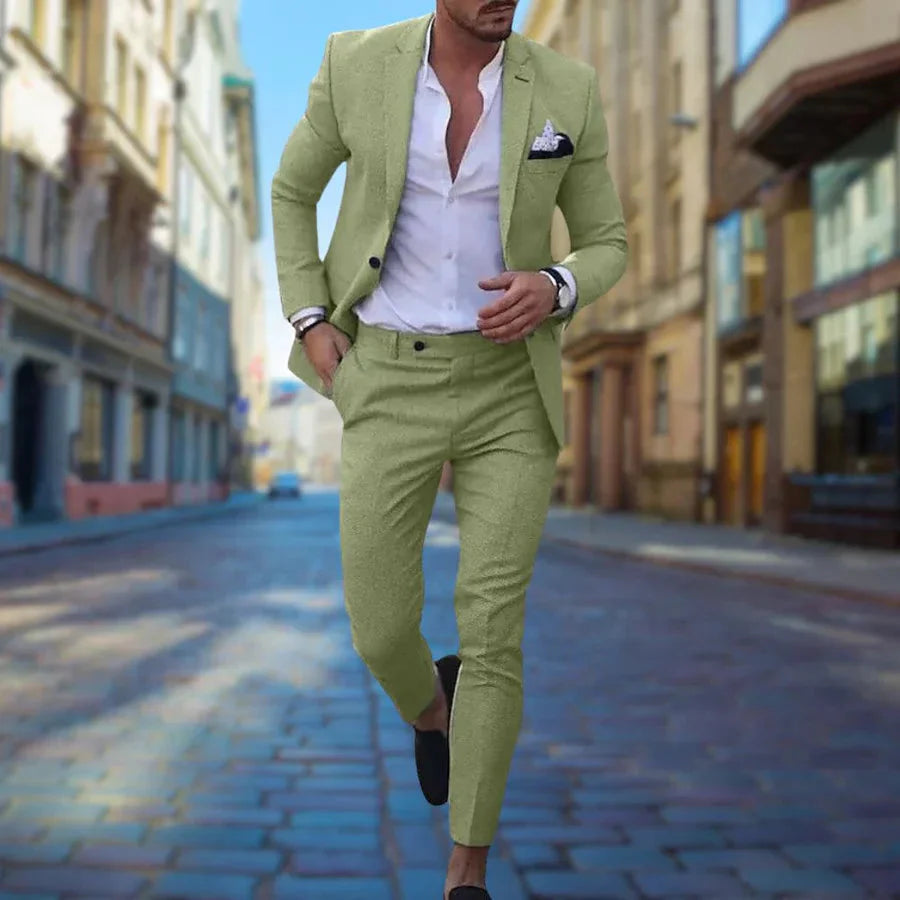 Men's Tailored Suit Slim Fit Wedding