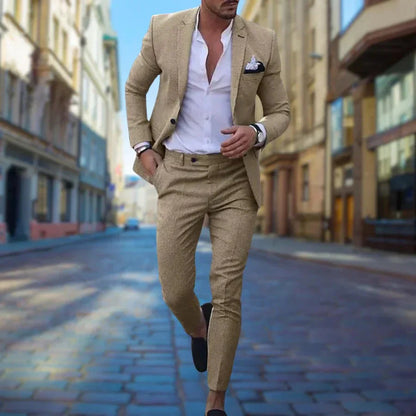 Men's Tailored Suit Slim Fit Wedding