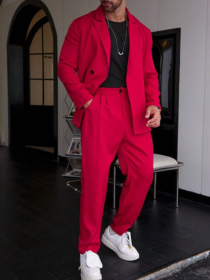 Men's Relaxed Fit Two-Piece Suit
