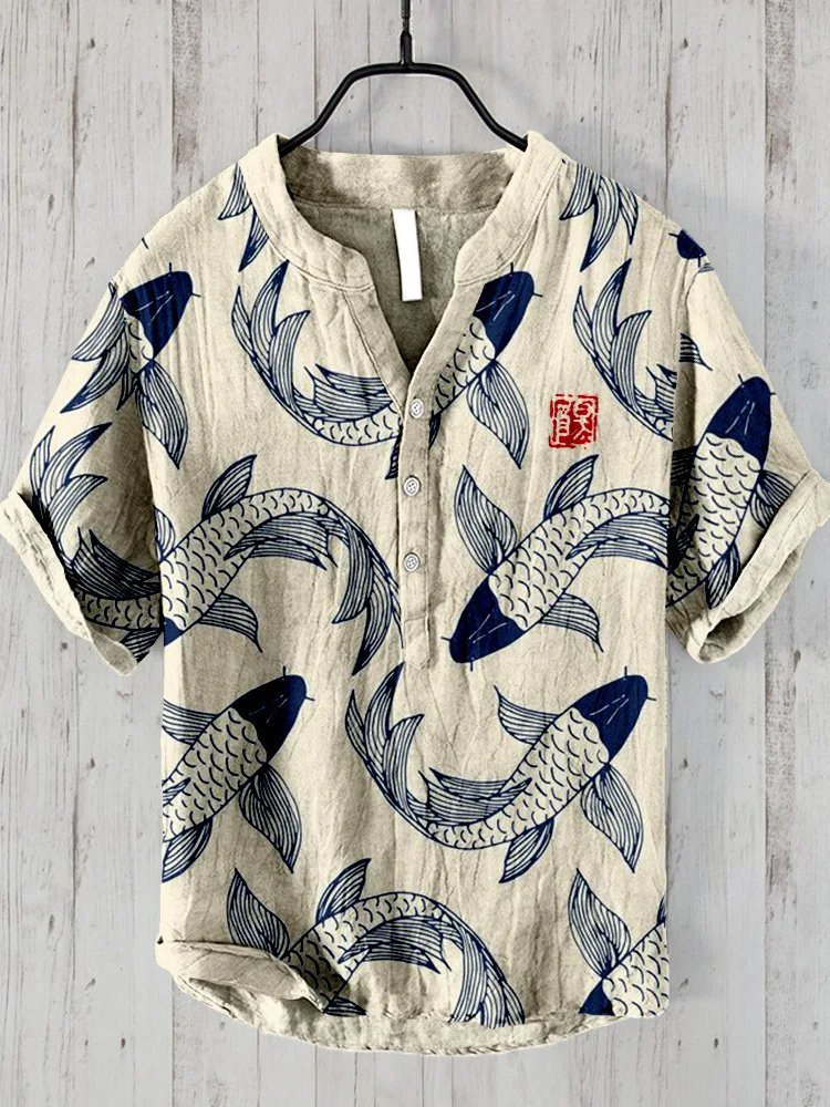 Men's Short-Sleeve Lightweight Printed Shirt