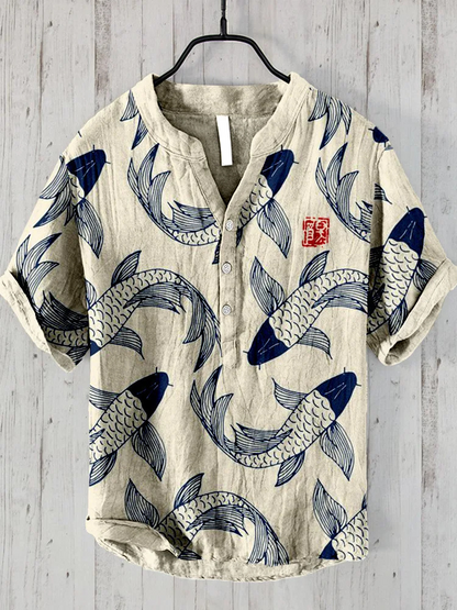 Men's Short-Sleeve Lightweight Printed Shirt