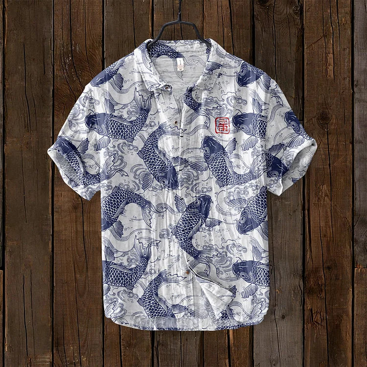 Men's Short-Sleeve Lightweight Printed Shirt